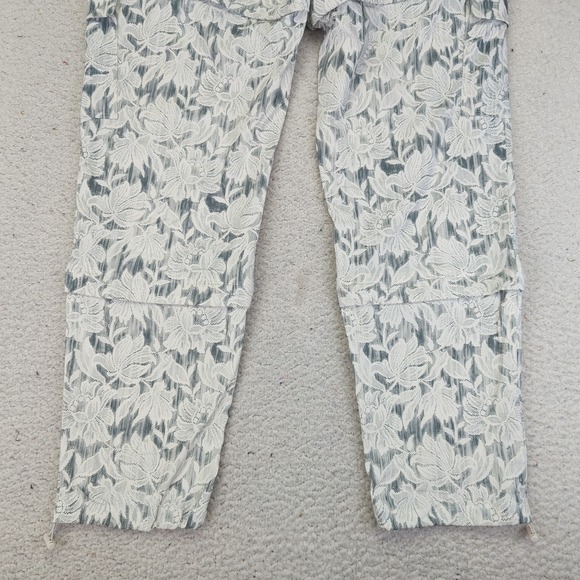 Athleta Trekkie Convertible Hike Pant Floral Print Belted Womens Size 10P 988053 - Picture 6 of 9